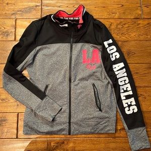 Los Angeles full zip sweatshirt form PINK. SIZE MEDIUM